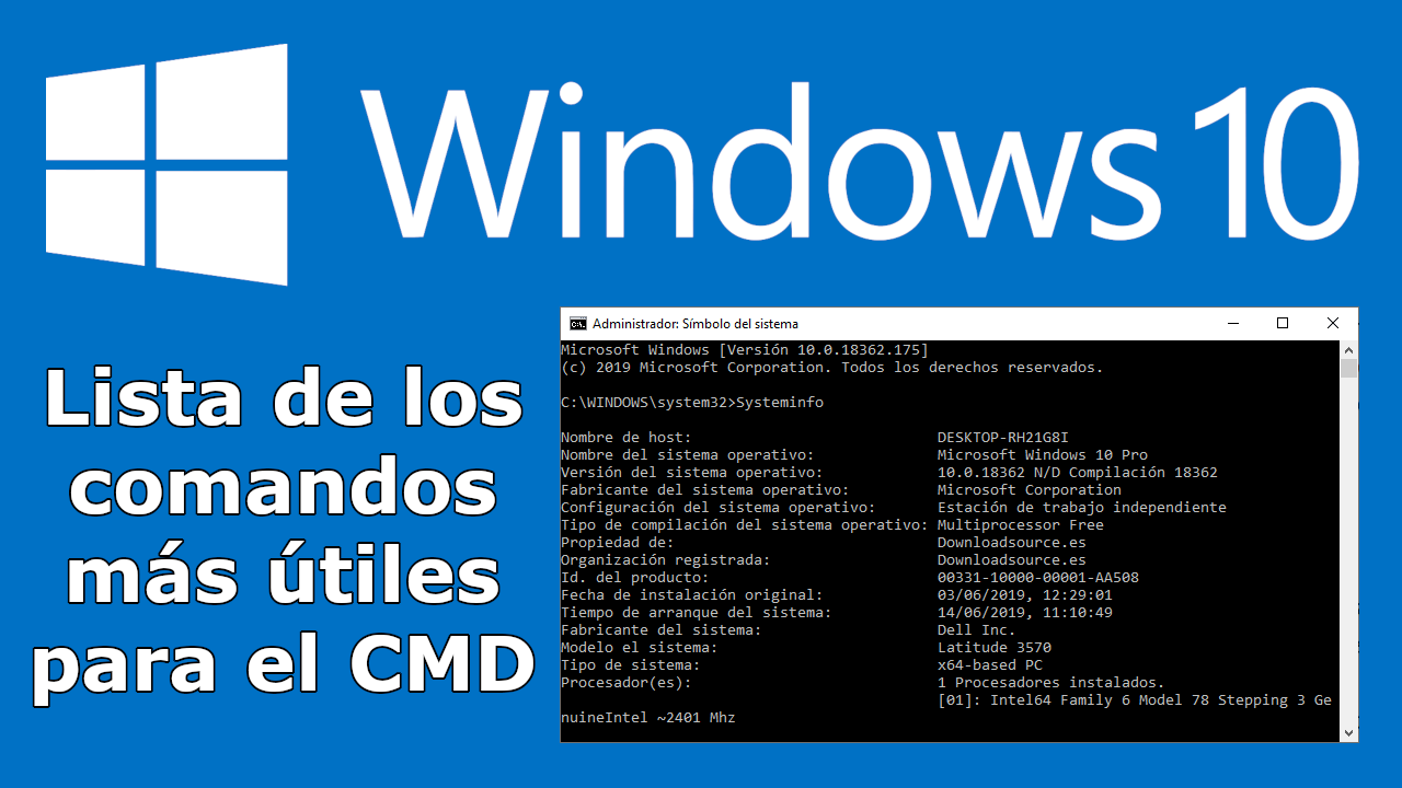 Los Comandos Más útiles Para El Cmd De Windows Símbolo Del Sistema